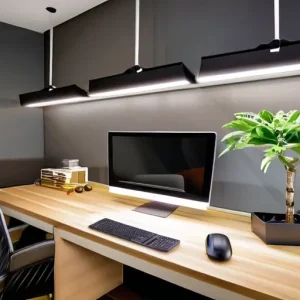 Как организовать освещение в комнате, где совмещены отдых и работа